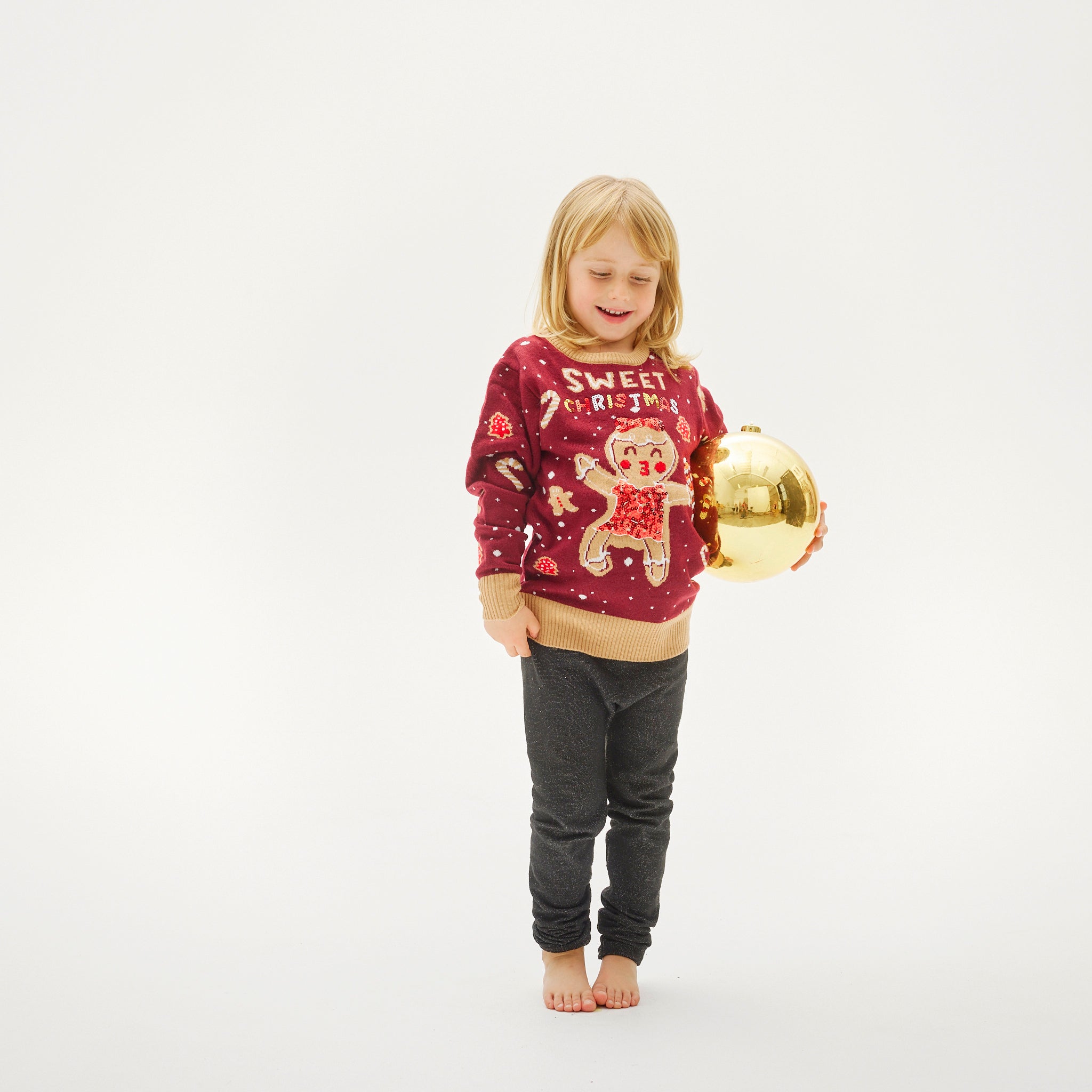 Cute Cookie Woman christmas sweater - child.